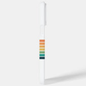 Retro Kleurrijke Rainbow Stripe Sunset Case-Mate iPhone Case (Achterkant / Rechts)