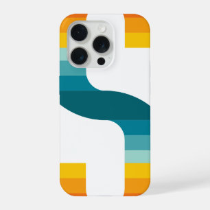 Retro Kleurrijke Regenboog Typografie Zonsondergan iPhone 15 Pro Hoesje