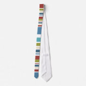  Retro kleurrijke strepen #5 Stropdas (Achterkant)