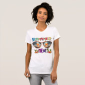 Retro Kleurrijke Zomer Vibes Tshirt (Voorkant volledig)