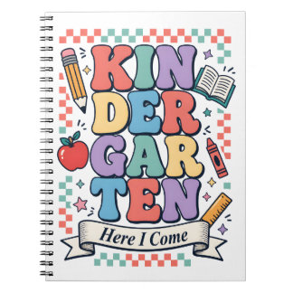Retro kleuterschool, ik kom eraan School Notitieboek