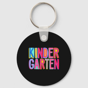 Retro kleuterschool Rainbow Vibes Teacher Kinder C Sleutelhanger