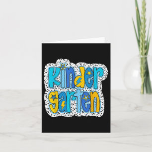 Retro kleuterschool Terug naar school jongens Kind Kaart