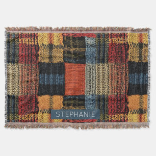 Retro Knit Patchwork - Gezellige Herfst Boho Vinta Deken