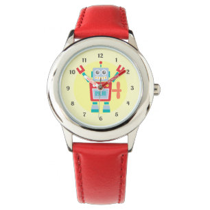 Retro Knuffel Robot Speelgoed Voor Kinderen Horloge