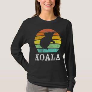 Retro Koala Sunset Silhouette Animal T-shirt