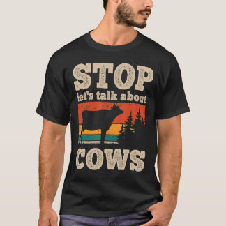 retro koe koe boerderij boer t-shirt