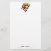 Retro Koele Kerstboom Decoraties Briefpapier (Voorkant)