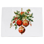 Retro Koele Kerstboom Decoraties Groot Cadeauzakje (Voorkant)