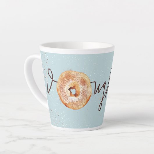 Retro koffie en kaneel Doughnut Mok (Linkerhoek)