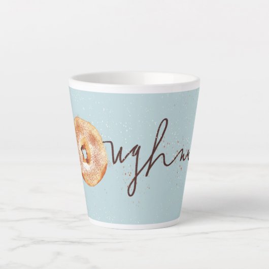 Retro koffie en kaneel Doughnut Mok (Voorkant)