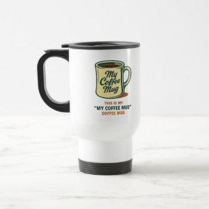 Retro koffie Mok Humor ontwerp