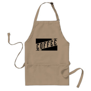 retro koffie standaard schort