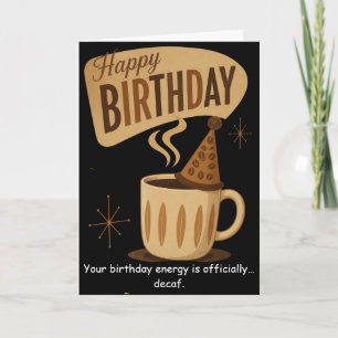 Retro Koffie Verjaardag Brouwen Goede Tijden Kaart
