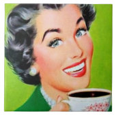 Retro koffiekeuken tegeltje (Voorkant)