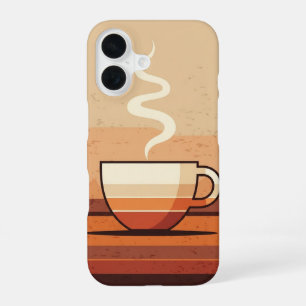 Retro koffiekop iPhone 16 hoesje