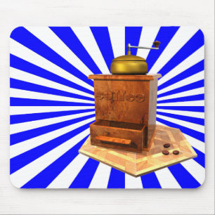 retro koffiemill mousemat muismat