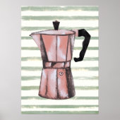 Retro koffiepot poster (Voorkant)