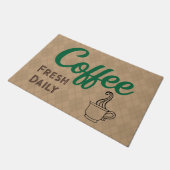 Retro koffiezaak deurmat (Schuin)