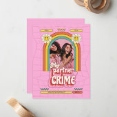 Retro Kompaan in Misdaad BFF Valentijnskaart Notitiekaartje (Voorkant / Achterkant in situ)