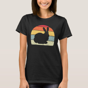 Retro Konijn  Konijn Silhouet Dier 70s T-shirt