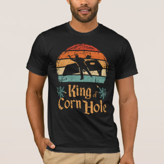 Retro koning van Corn Hole T-shirt