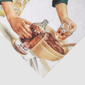 retro  kookdame ontkoppeling tissuepapier (Detail)