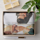 retro  kookdame ontkoppeling tissuepapier (Geschenk)