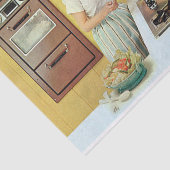 retro  kookdame ontkoppeling tissuepapier (Detail)