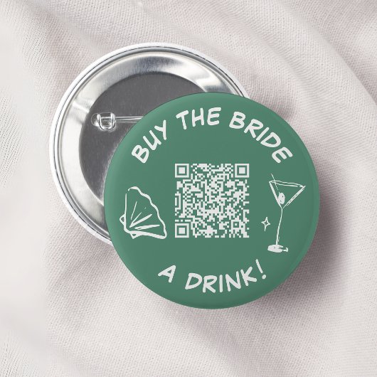 Retro Koop De Bruid Een Drink Button Venmo