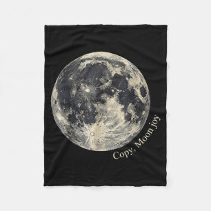 Retro kopie maan vreugde grappige maangebruik quot fleece deken