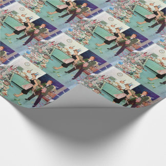 Retro Koppel Cadeaupapier