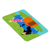 Retro Koppel met Cat Flexibele Magneet (Rechterzijde)