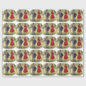 retro-koppeling cadeaupapier (Vlak)