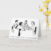 Retro koppels - wraak... het is niet mijn stijl, kaart (Gele Bloem)