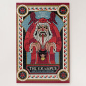 Retro Krampus & de oude, donkere kerst Legpuzzel (Verticaal)