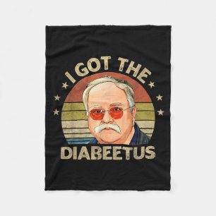 Retro Krijgt De Suikerziekte Funny Diabetes Type 1 Fleece Deken