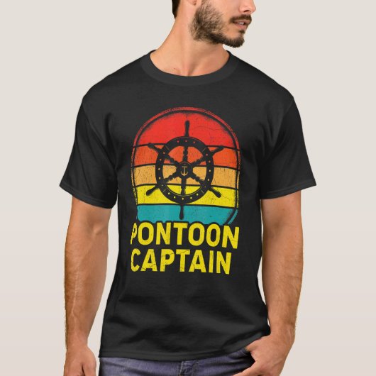 Retro kruisstuurwiel Pontoon C T-shirt (Voorkant)
