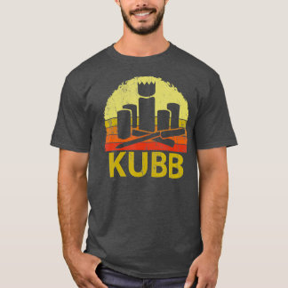 Retro KUBB Yard Game T Backyard Game T-shirt
