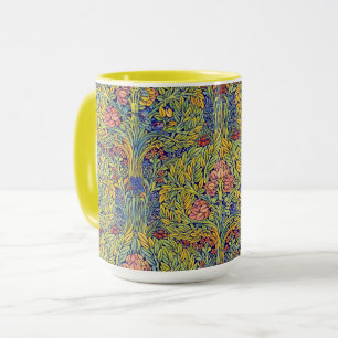Retro Kunst & Ambacht stijl Vogels in Bomen Patroo Mok