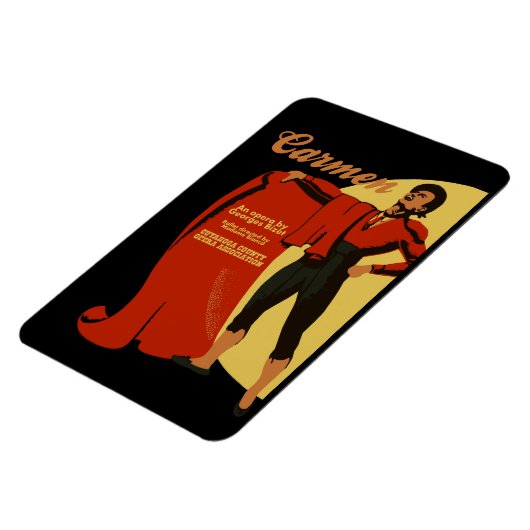 Retro kunst Carmen opera (Toreador) Magneet (Linkerzijde)