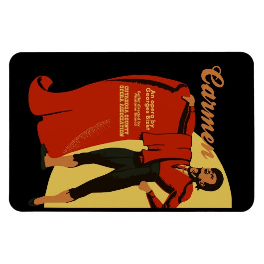 Retro  kunst Carmen opera (Toreador) Magneet (Horizontaal)