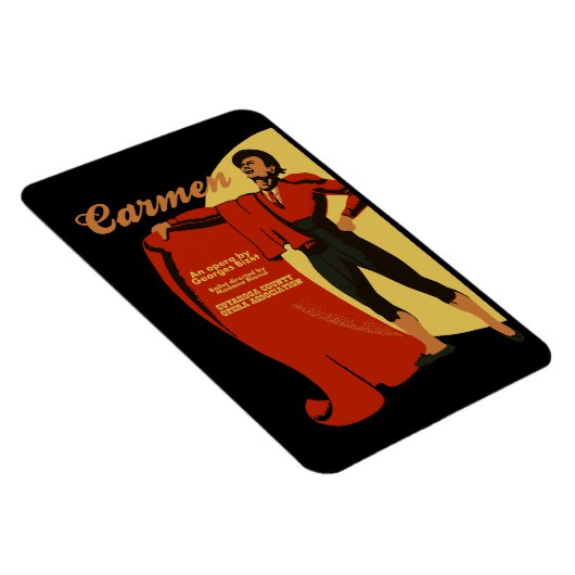 Retro  kunst Carmen opera (Toreador) Magneet (Rechterzijde)