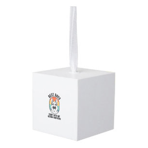 Retro Kunst Duitse Herdershond Oud Ontwerp Voor Ho Kubus Ornament