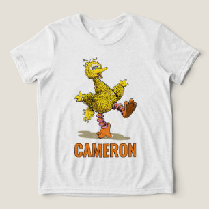 Retro Kunst Grote Vogel Tri-Blend Shirt