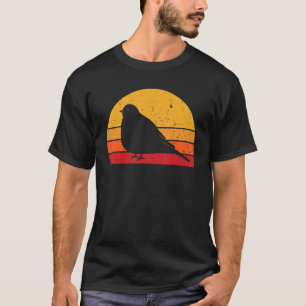 Retro Kwartel Silhouet Vogel 70s 80s T-shirt