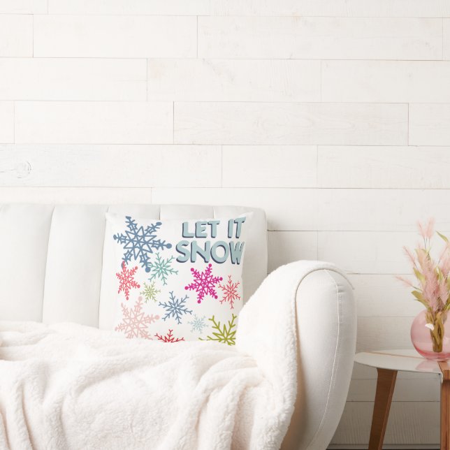 Retro  Laat het Sierkussen Home Decor Sneeuwen (Bank)