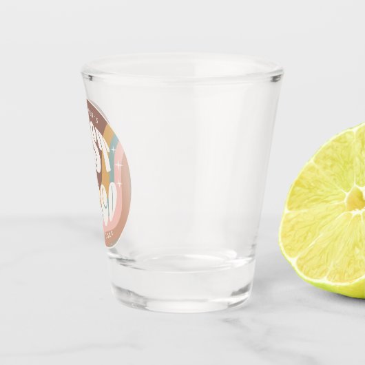 Retro Laatste Disco Bachelorette Weekend Party Fav Shot Glas (Rechts)