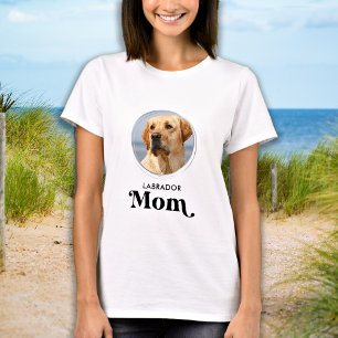 Retro Labrador MOM Personaliseer Hondenliefhebber T-shirt