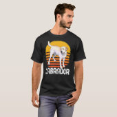 Retro Labrador Retriever  Dog 155 T-shirt (Voorkant volledig)